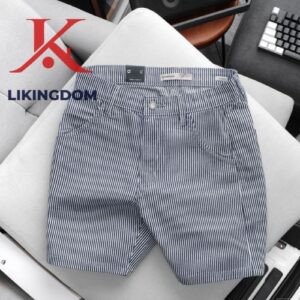 ICONDENIM Striped Utility Denim Men's Shorts