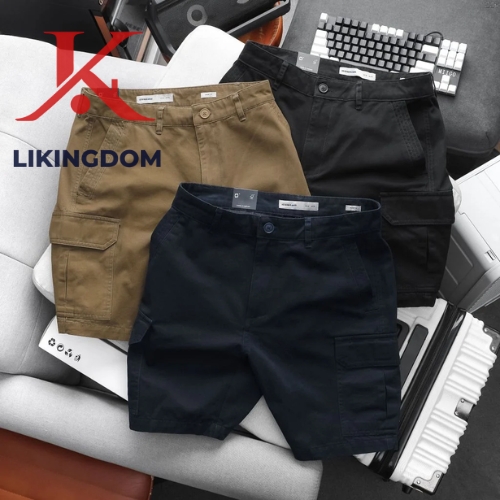 ICONDENIM Garment Dye Men's Khaki Shorts
